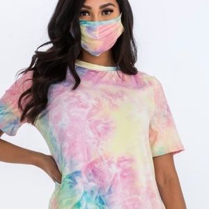 3-piece tie dye set in juniors plus size